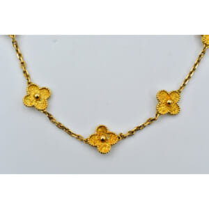 ヴァンクリーフ＆アーペル ヴィンテージアルハンブラ 20P ロングネックレス K18YG 買取実績【買取日：2025年9月7日】