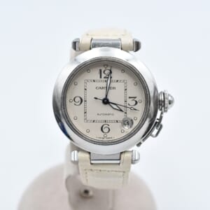 カルティエ パシャCドゥカルティエ シルバー文字盤 SS×革/AT W3106199 買取実績【買取日：2025年11月25日】