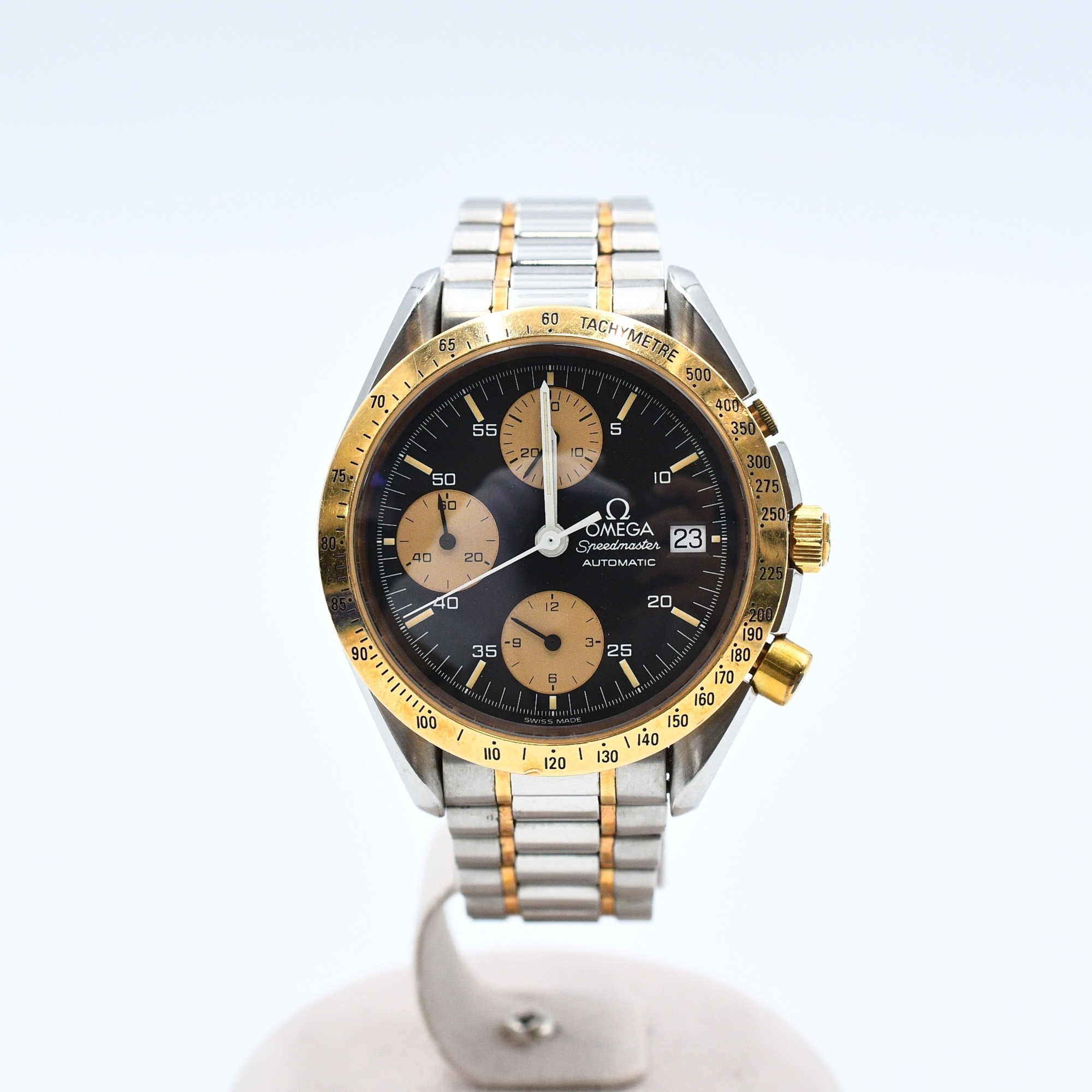 オメガ スピードマスター 黒文字盤 SS×YG/AT Bランク