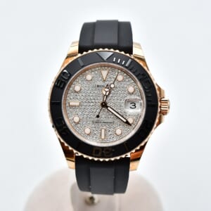 ロレックス ヨットマスター パヴェダイヤ文字盤 ベルトD/E PG×ラバー/AT 268655 買取実績【買取日：2026年1月26日】