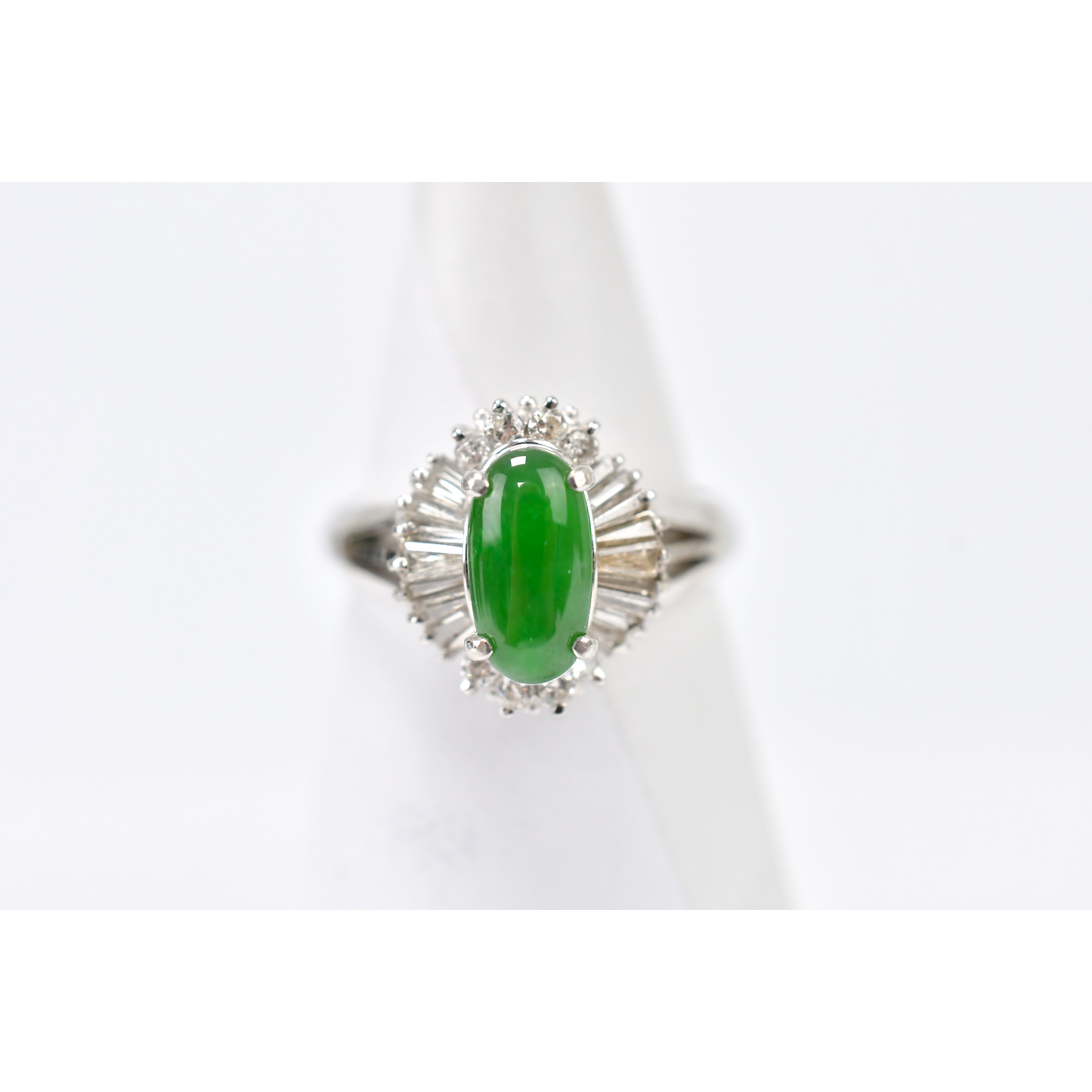 Pt900 緑石リング 0.82ct 0.53ct 買取実績【買取日：2026年1月23