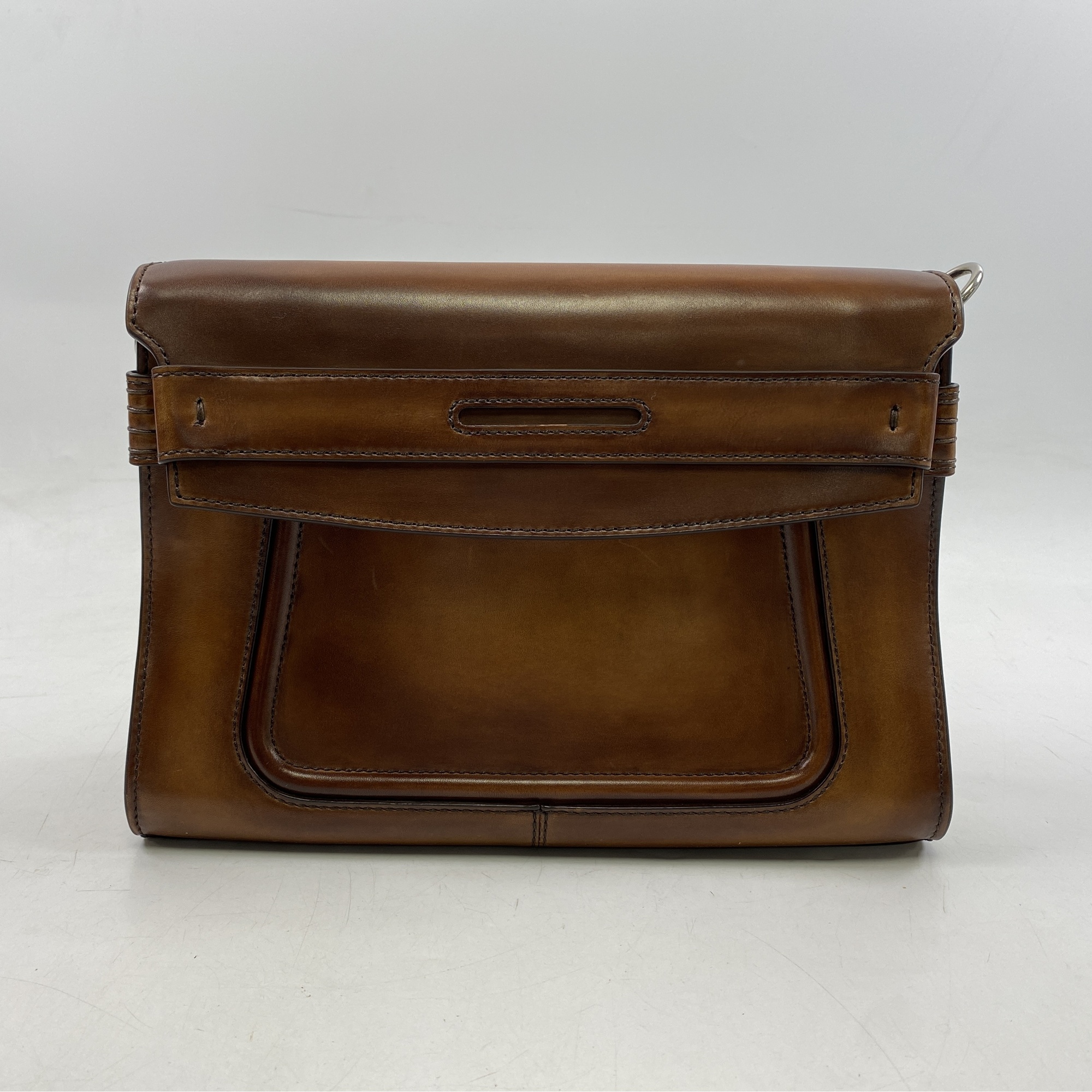 ベルルッティ アンディ クロスボディ メッセンジャーバッグ ブラウン レザー ABランク