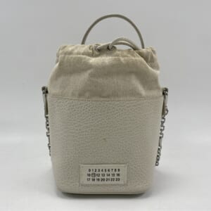 5AC バケットチェーンショルダーバッグ 白 レザー×キャンバス 買取実績【買取日：2026年1月6日】