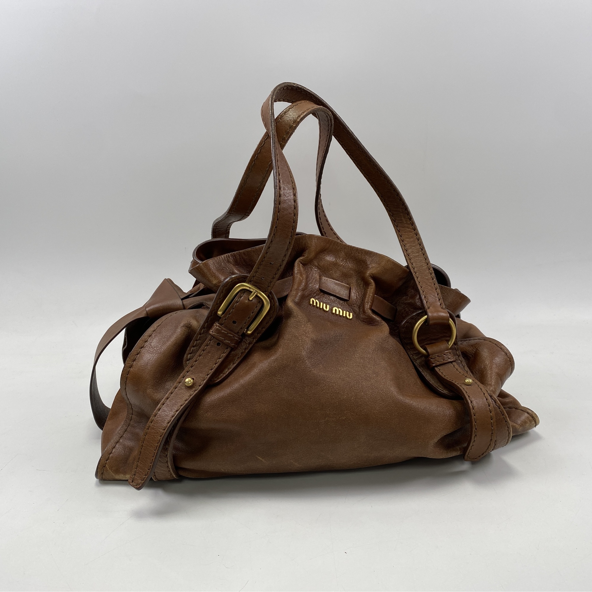 ミュウミュウ トートバッグ ブラウン レザー 買取実績【買取日：2026年