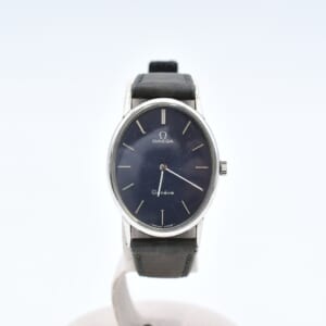 オメガ デヴィル 青文字盤 SS×レザー/手巻き 買取実績【買取日：2025年11月24日】