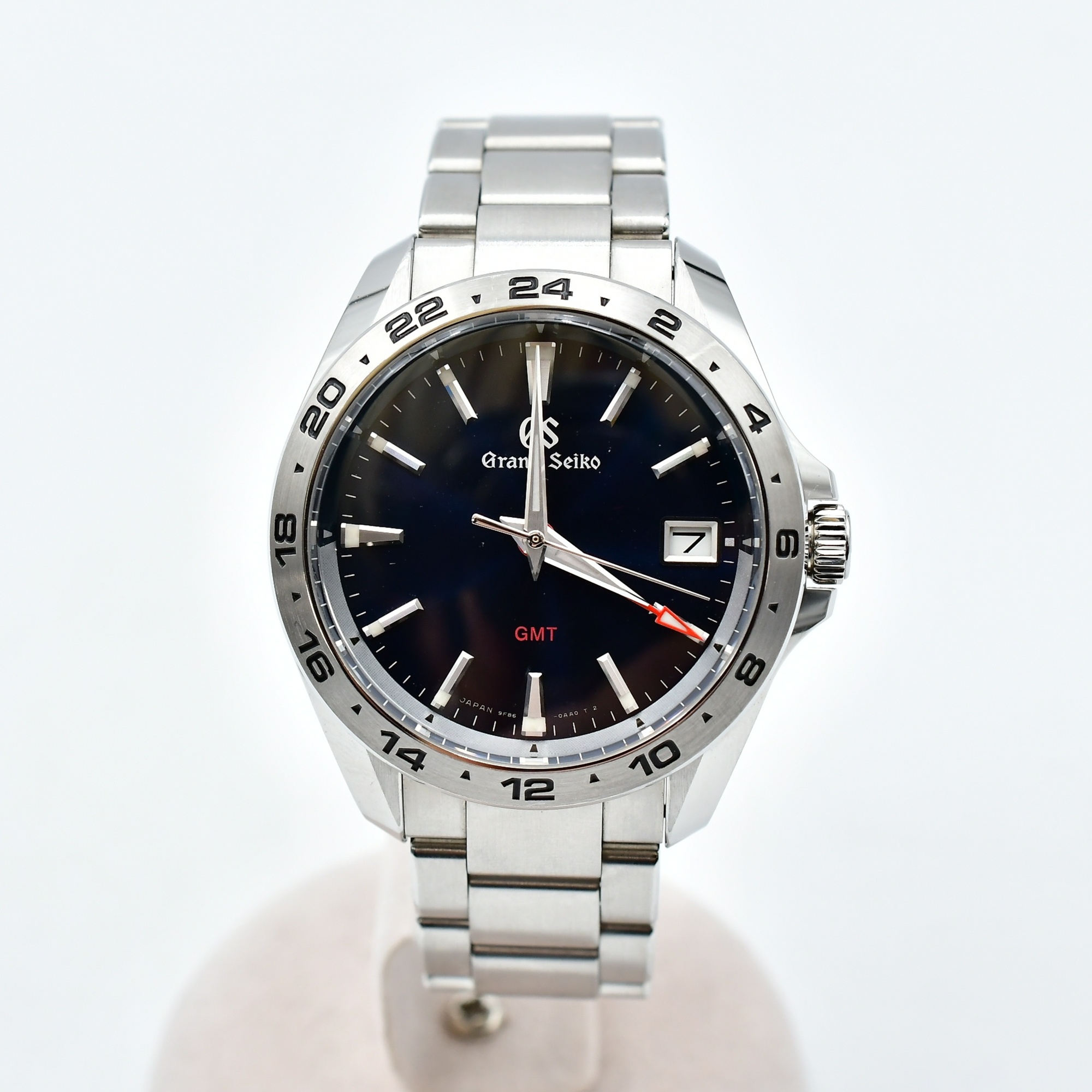 グランドセイコー 9Sメカニカル スポーツコレクションGMT 青文字盤 SS/QZ ABランク