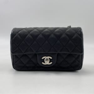 シャネル ミニマトラッセ20 SフラップSチェーンショルダーバッグ キャビアスキン 黒 SV金具 買取実績【買取日：2026年1月17日】