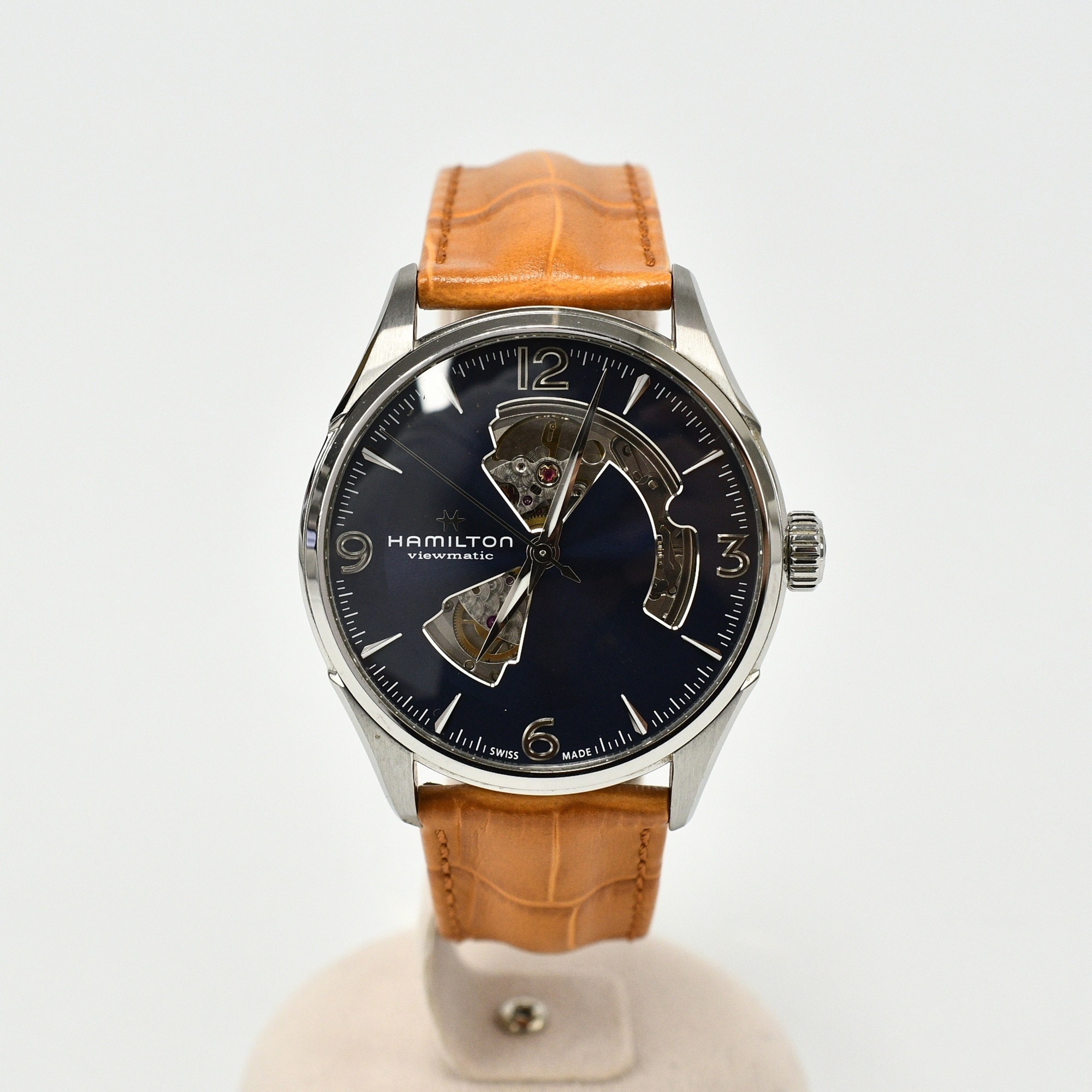 ハミルトン ジャズマスター ビューマチック 青文字盤 SS/AT ABランク