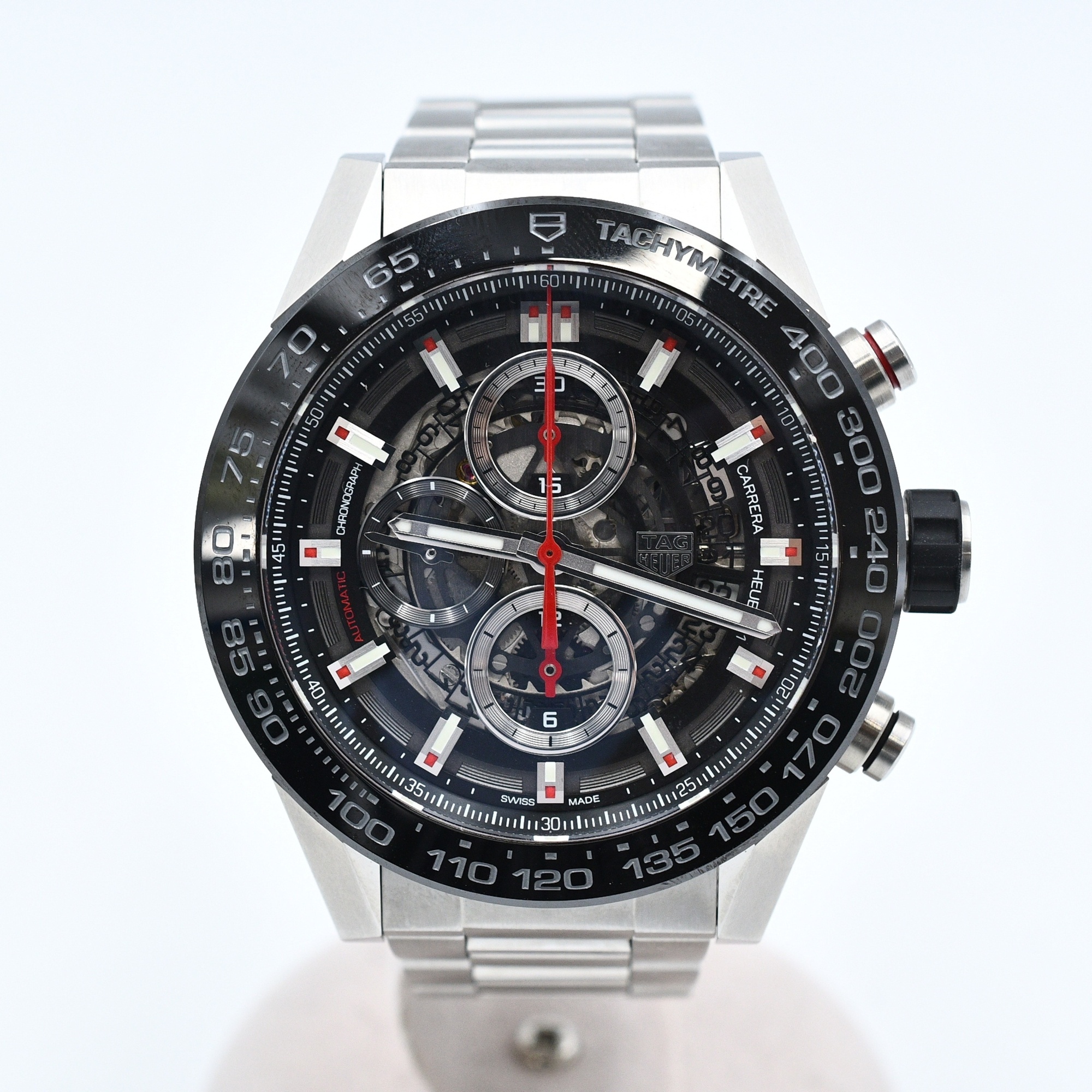 タグホイヤー カレラ スケルトン文字盤 SS/AT Bランク