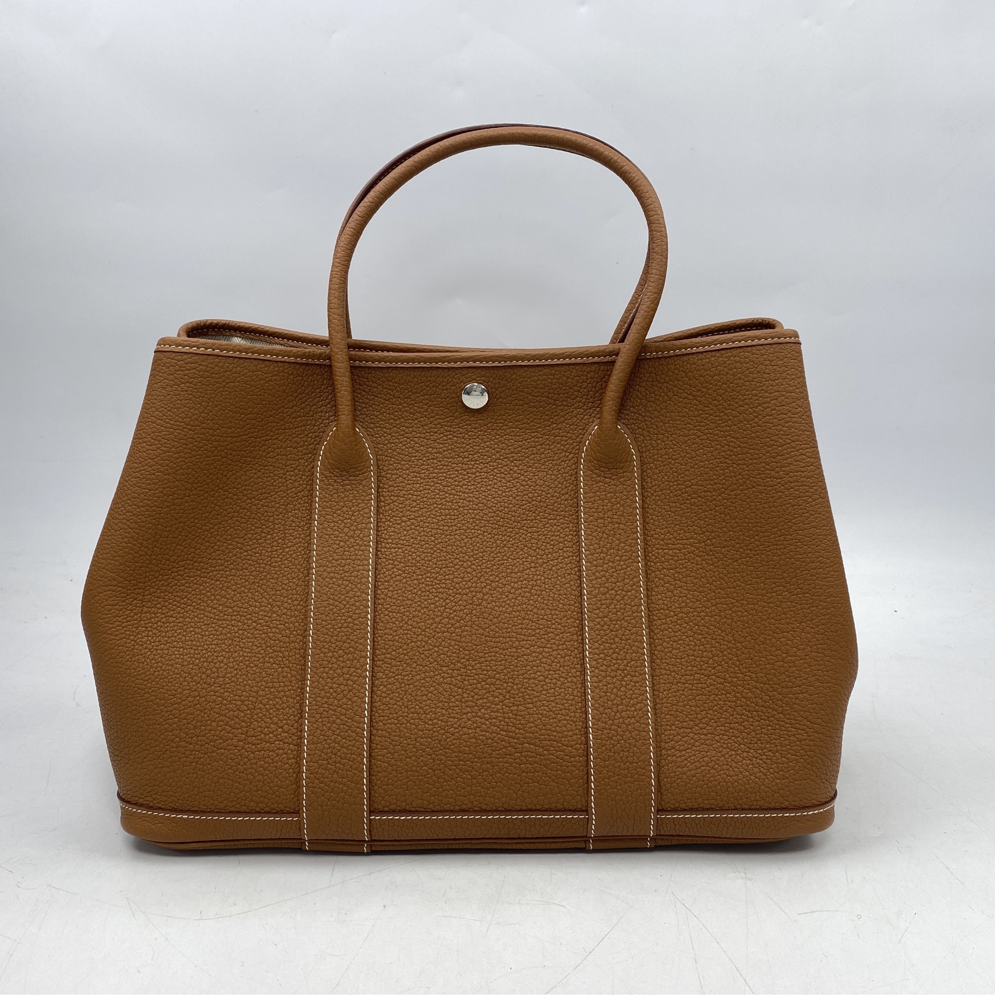 エルメス ガーデンパーティPM ゴールド ネゴンダ SV金具 T刻印 SAランク
