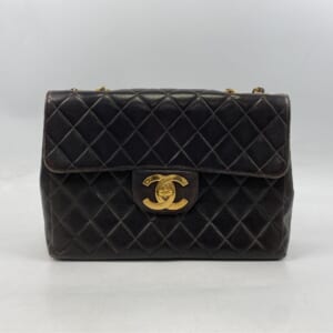 シャネル デカマトラッセ30 Sフラップ Wチェーンショルダーバッグ 黒 ラムスキン GD金具 買取実績【買取日：2026年1月23日】