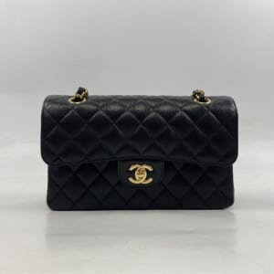 シャネル マトラッセ23 Wフラップ Wチェーンショルダーバッグ ブラック キャビアスキン GD金具 プレート 買取実績【買取日：2026年1月26日】