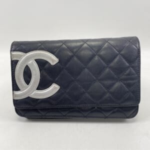 シャネル カンボンライン チェーンウォレット 黒×シルバー ラムスキン 買取実績【買取日：2025年11月14日】