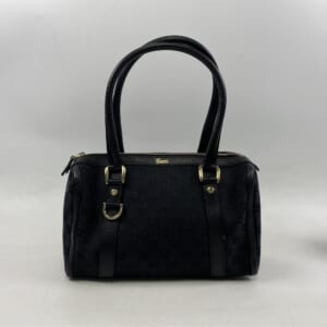 グッチ GGジャンバス アビー 黒 ジャガード×レザー ハンドバッグ 130942 買取実績【買取日：2026年1月19日】