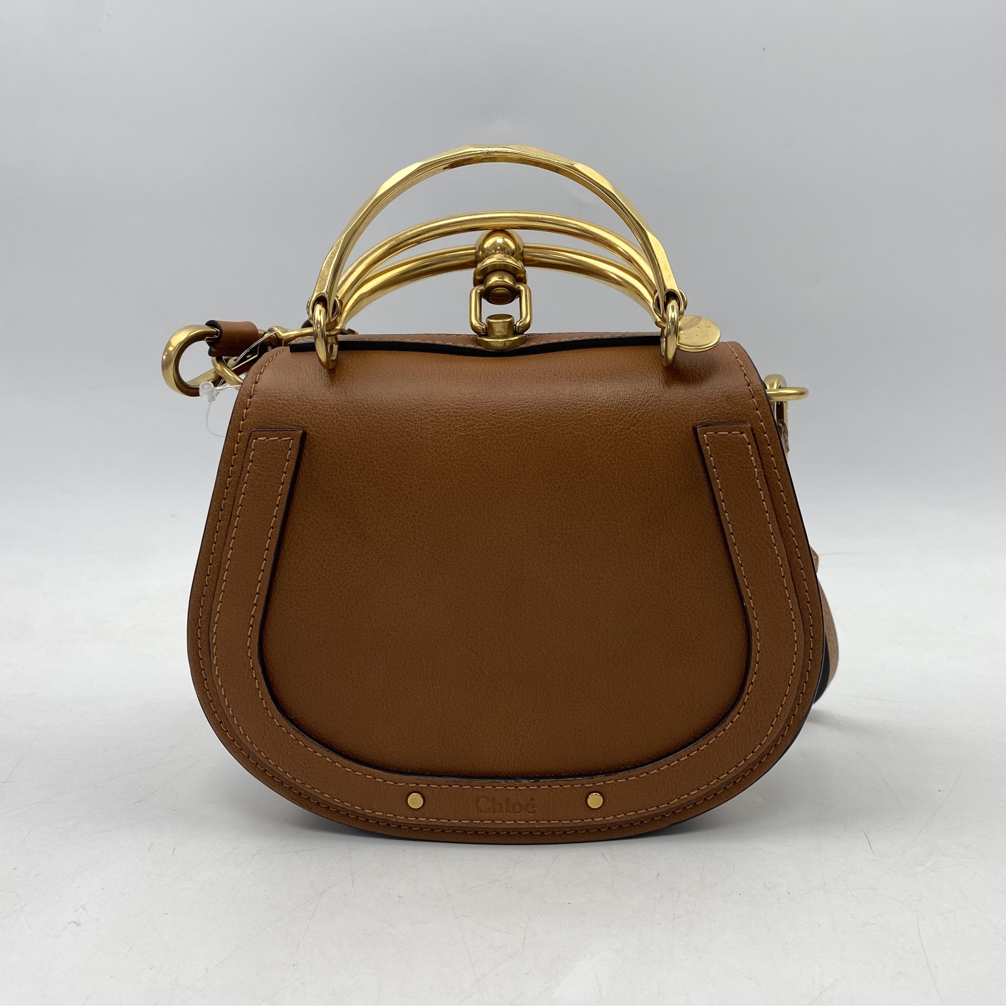 クロエ ナイル ハンドバッグ ブラウン レザー レディース Chloe 【中古】 クロエ ナイル 2WAYハンドバッグ ブレスレット ブラウン レザー 買取