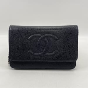 シャネル ココマーク チェーンウォレット 黒 キャビアスキン SV金具 買取実績【買取日：2025年11月13日】