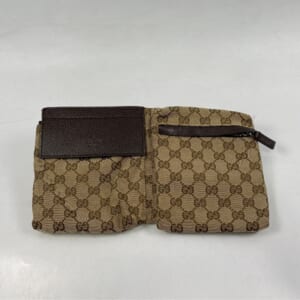 グッチ GGキャンバス ウエストバッグ ベージュ×ブラウン ジャガード×レザー 28566 買取実績【買取日：2026年1月18日】