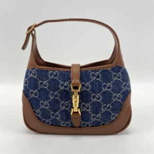 グッチ GGデニム ジャッキー 1961 ハンドバッグ ブルー×ブラウン デニム×レザー 637092 買取実績【買取日：2026年1月8日】