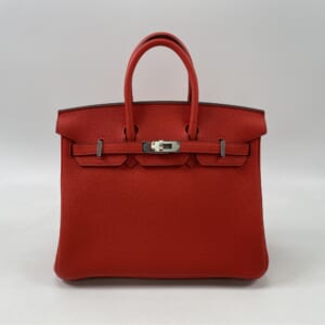 エルメス バーキン25 トゴ ルージュドクール（赤） SV金具 K刻印 買取実績【買取日：2026年1月17日】
