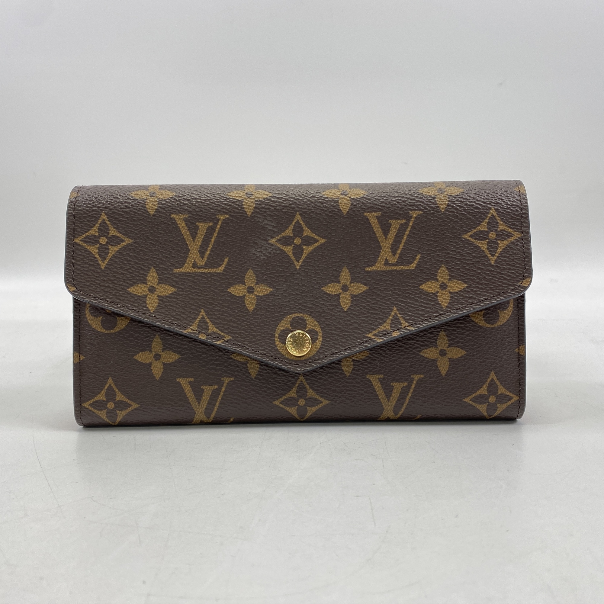 ルイ・ヴィトン モノグラム ポルトフォイユ・サラ 長財布 ブラウン コクリコ PVC Bランク