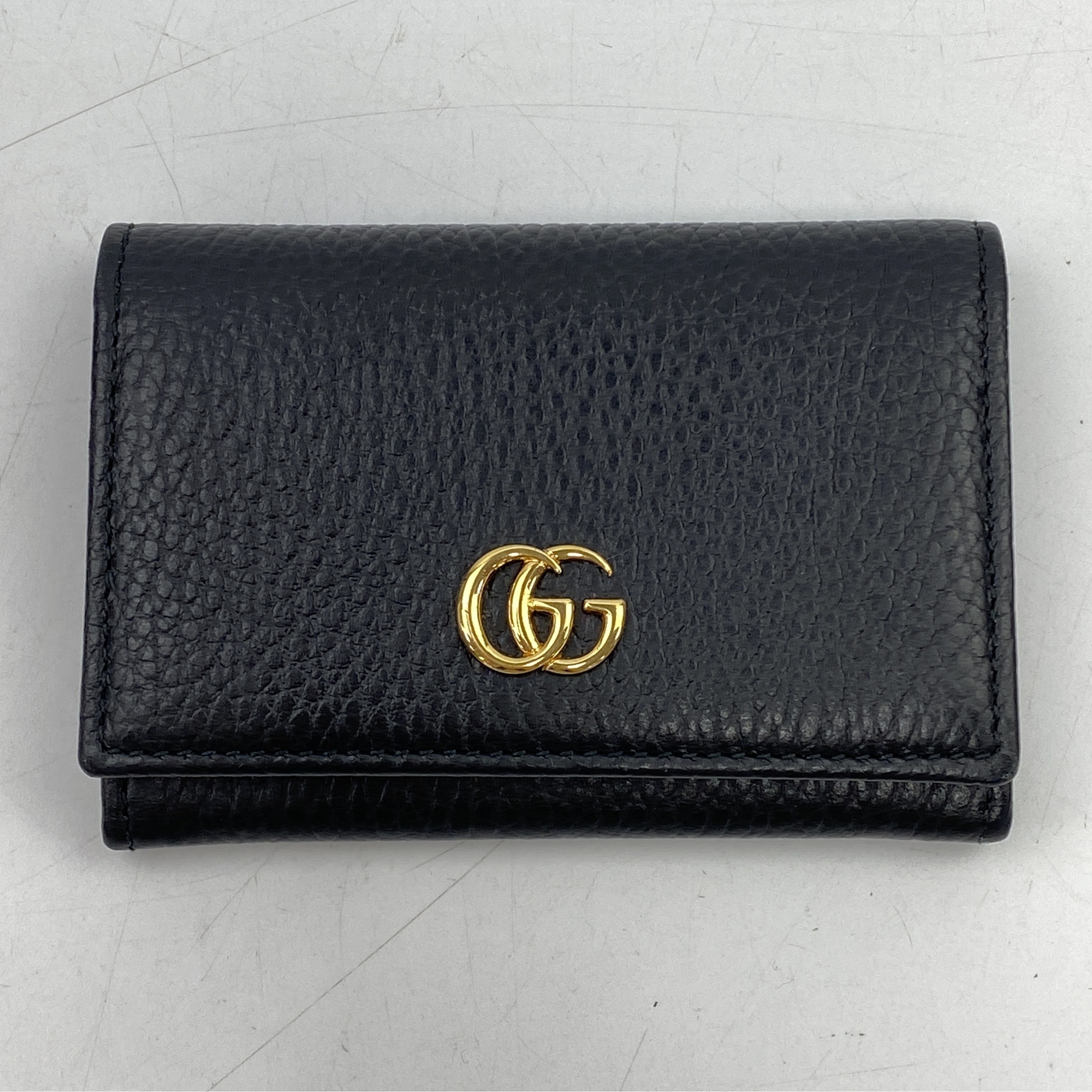 グッチ ダブルG 日本限定 黒 レッド レザー Sランク