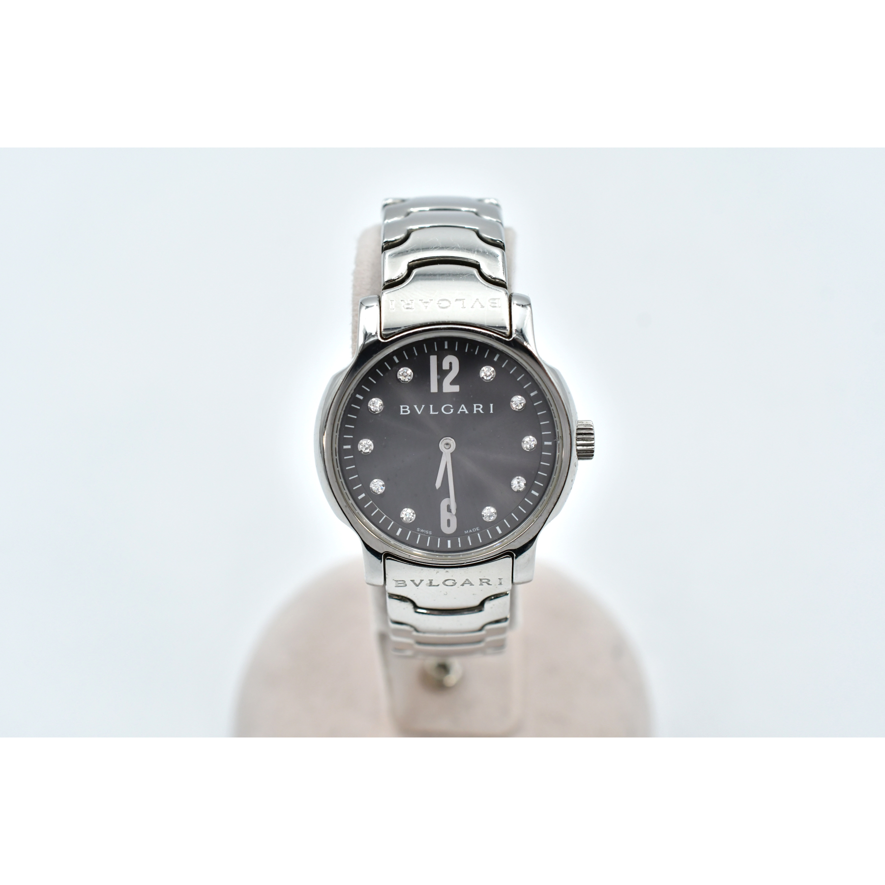 ブルガリ ソロテンポ 黒文字盤 ダイヤインデックス SS/QZ ST29S 買取