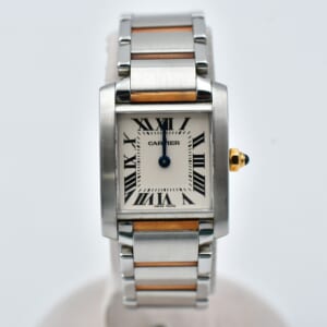 カルティエ タンクフランセーズSM 白文字盤 SS×YG/QZ ケア済み W51007Q4 買取実績【買取日：2026年1月24日】