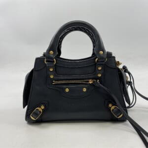 バレンシアガ ネオクラシックミニ 2wayバッグ ネイビー レザー 買取実績【買取日：2026年1月6日】