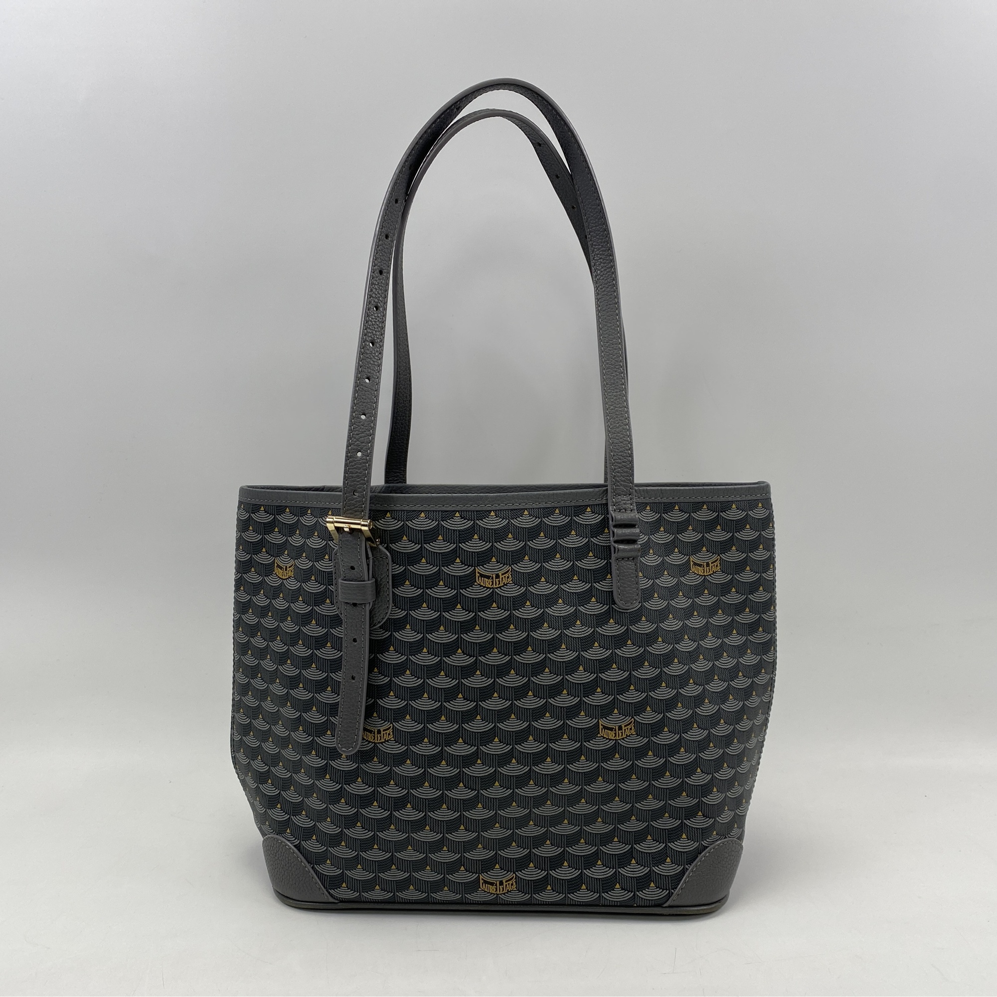 フォレルパージュ トートバッグ グレー レザー Bランク