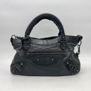 バレンシアガ ザ・ファースト 2WAYバッグ グレー レザー 103208 買取実績【買取日：2026年1月4日】