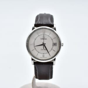 オメガ デヴィル プレステージデイト 白文字盤 SS×革/QZ 社外ベルト 7824.31.01 買取実績【買取日：2026年1月19日】