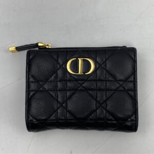 ディオール カロ カナージュ コンパクトウォレット 黒 ラムスキン GD金具 買取実績【買取日：2026年1月6日】