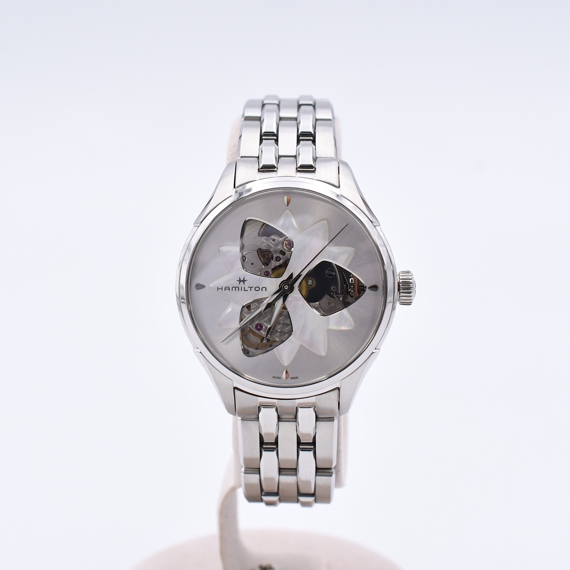 ハミルトン ジャズマスター オープンハート シェル×スケルトン文字盤 SS/AT Bランク