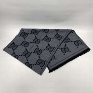 グッチ GG柄 マフラー グレー シルク 598189 買取実績【買取日：2026年1月7日】