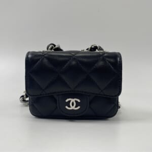 シャネル マトラッセ チェーンベルトウォレット ミニクラッチバッグ 黒 ラムスキン SV金具 買取実績【買取日：2026年1月19日】