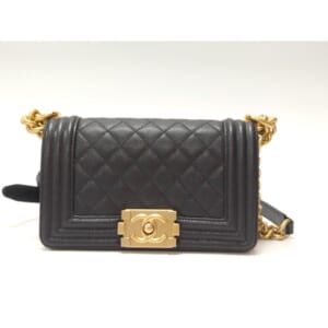 シャネル ボーイシャネル チェーンショルダー 黒 キャビアスキン GD金具 買取実績【買取日：2023年2月5日】