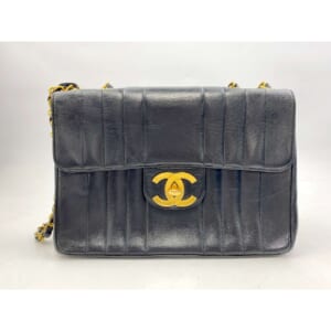 シャネル デカココ ターンロック マドモアゼル Wチェーンショルーダバッグ 黒 ラムスキン GD金具 買取実績【買取日：2025年7月18日】