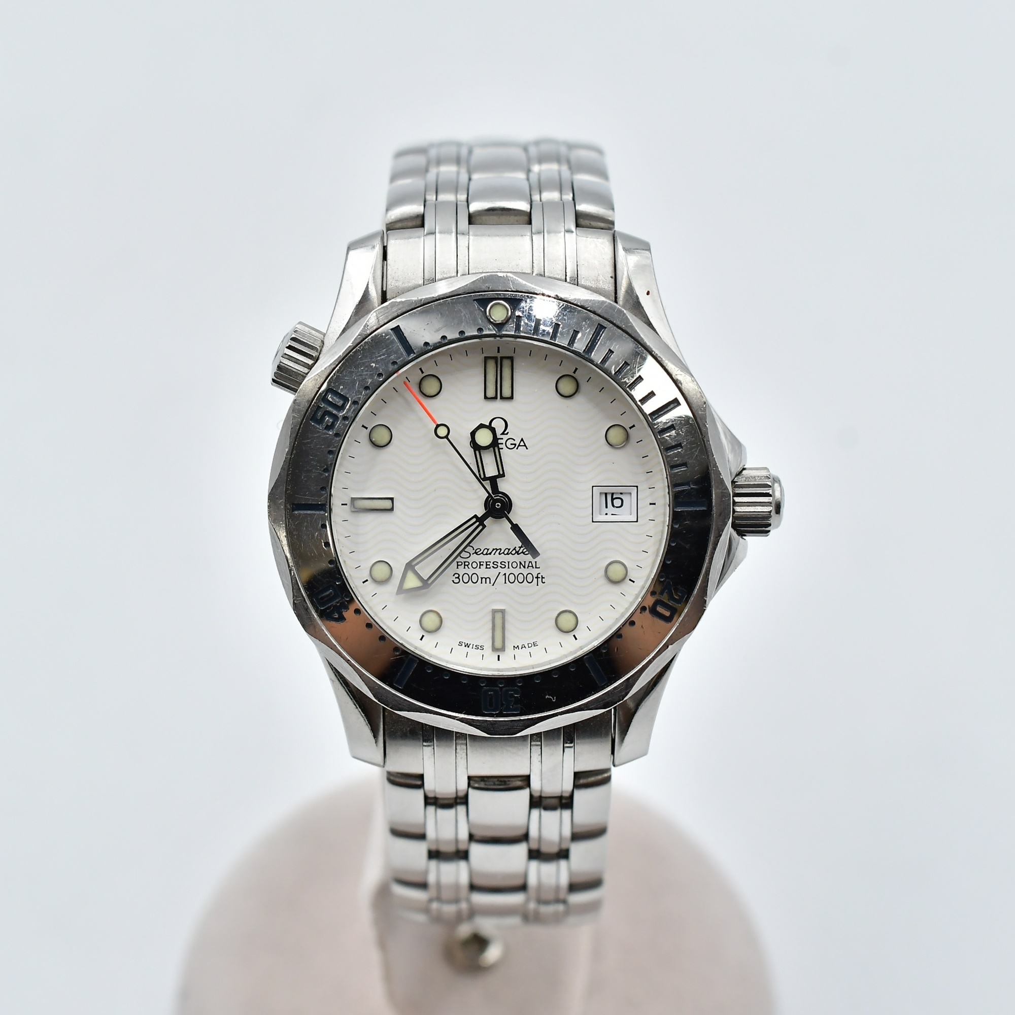 オメガ シーマスター 白文字盤 SS/QZ 2562.2 買取実績【買取日：2026年