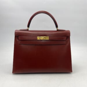 エルメス ケリー32 ビフ ボックスカーフ GD金具 □C 買取実績【買取日：2025年11月2日】