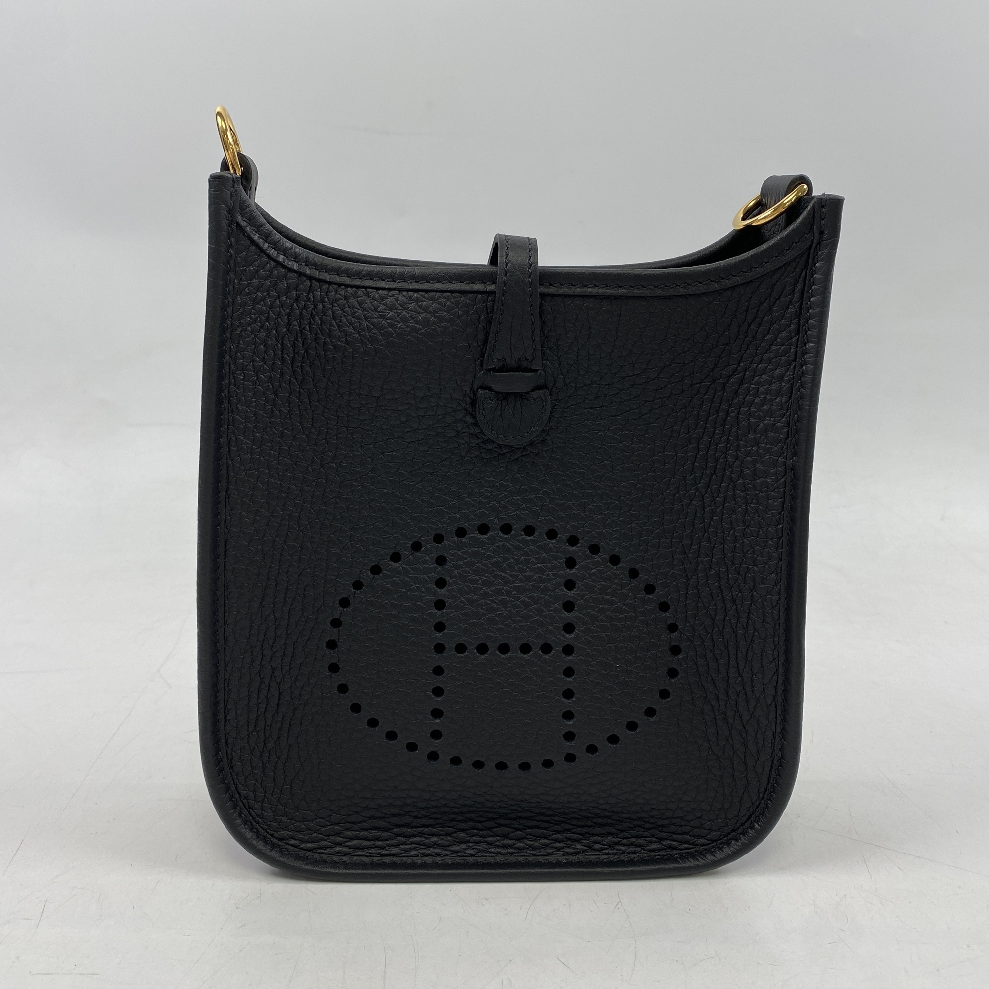 エルメス エヴリンTPM 黒 トリヨン GD金具 W刻印 Sランク