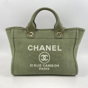 シャネル ドーヴィル チェーンショルダーバッグ キャンバス グリーン 買取実績【買取日：2026年1月27日】