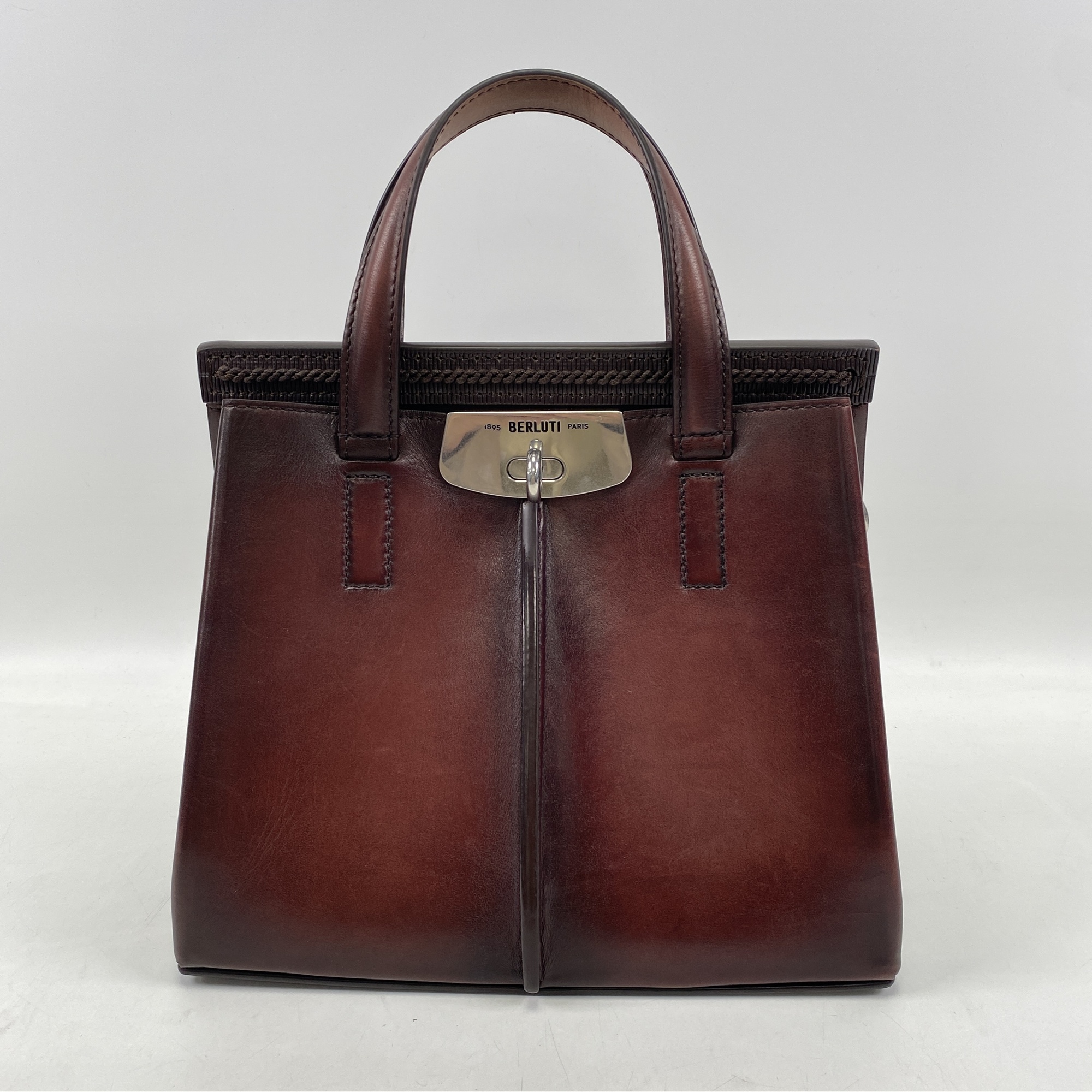 ベルルッティ ルティ25 2wayバッグ レッド レザー Bランク