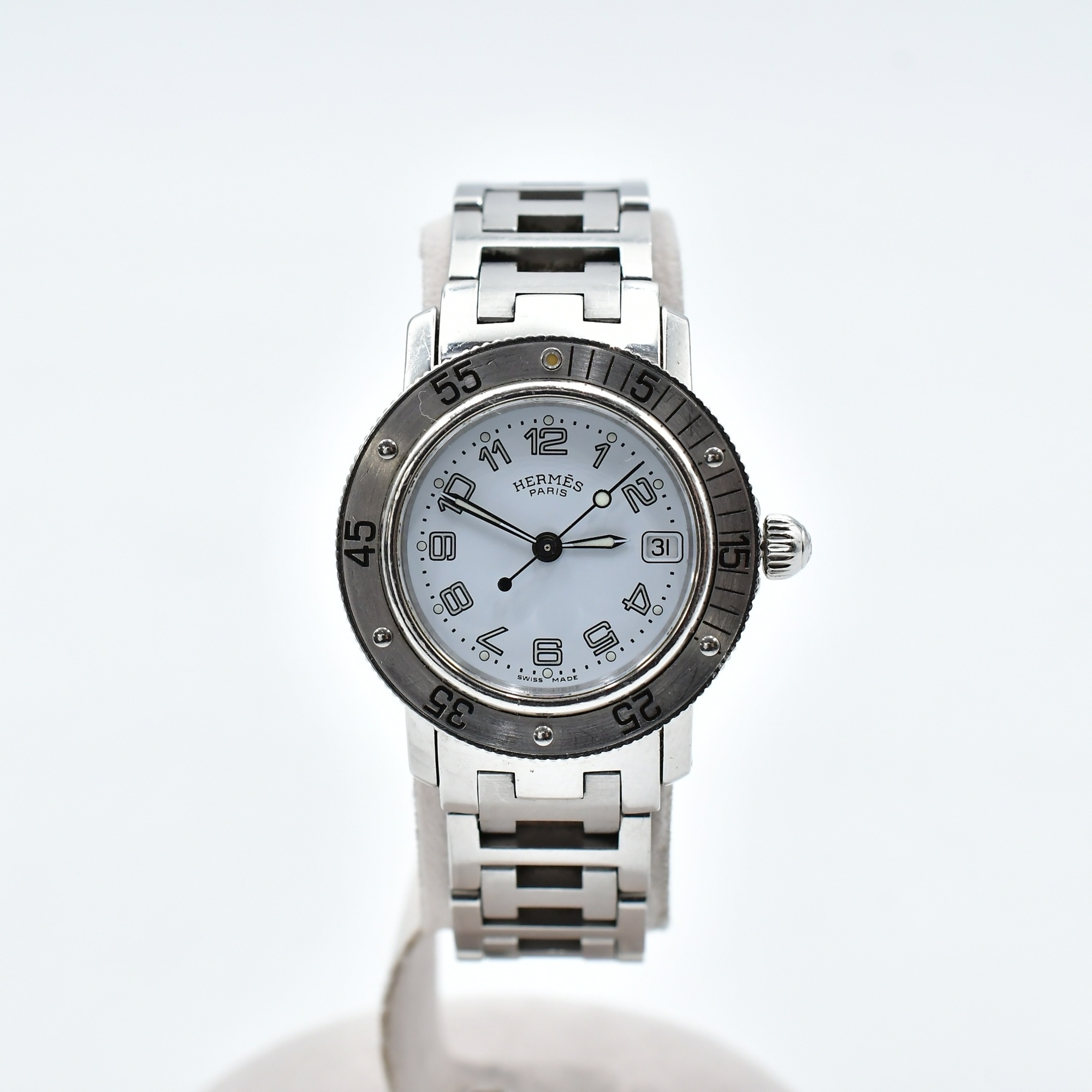 エルメス クリッパー ダイバー 白文字盤 SS/QZ CL5.210 買取実績【買取