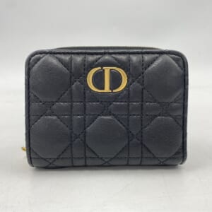 ディオール カナージュ ラウンドファスナー 二つ折り財布 黒 ラム 買取実績【買取日：2026年1月6日】