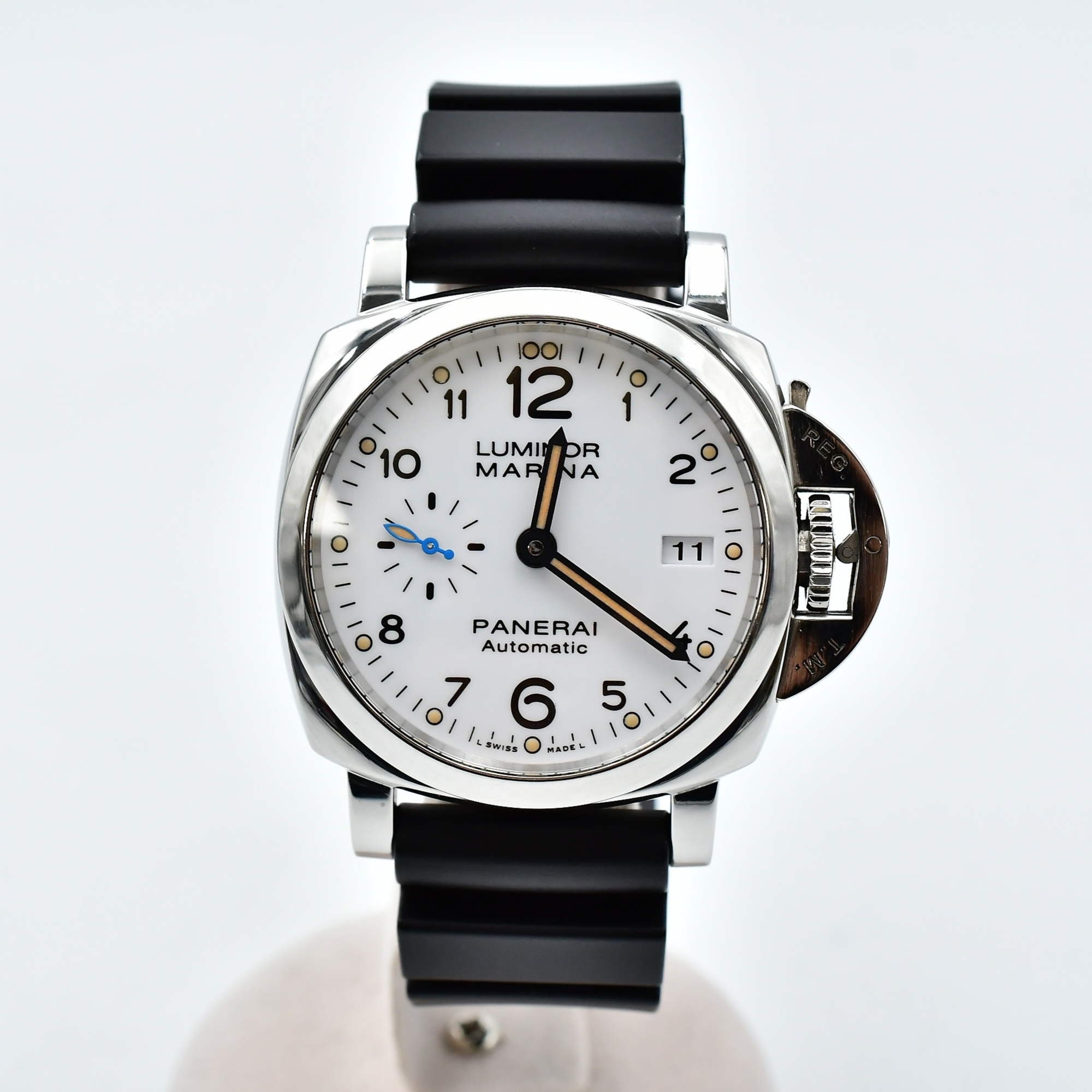 パネライ ルミノールマリーナ1950 白文字盤 SS×ラバー/AT ABランク