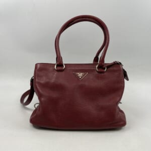 プラダ ヴィッテロダイノ 2way ハンドバッグ 赤 レザー 1BA853 買取実績【買取日：2026年1月19日】