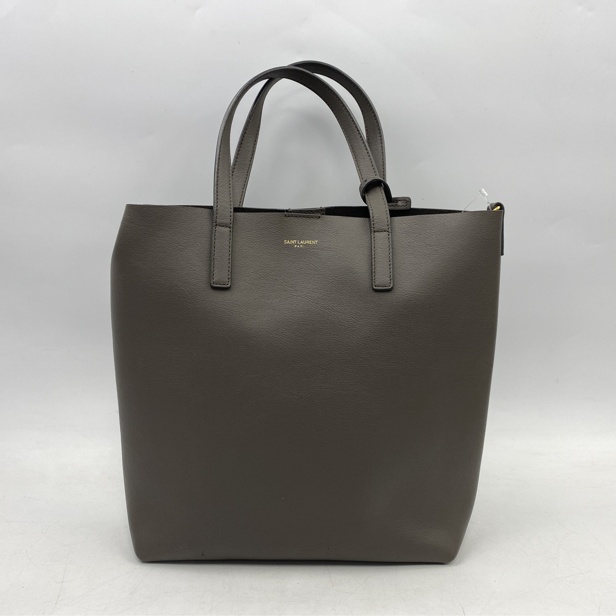 サンローラン トイショッピングバック レザー グレー Bランク