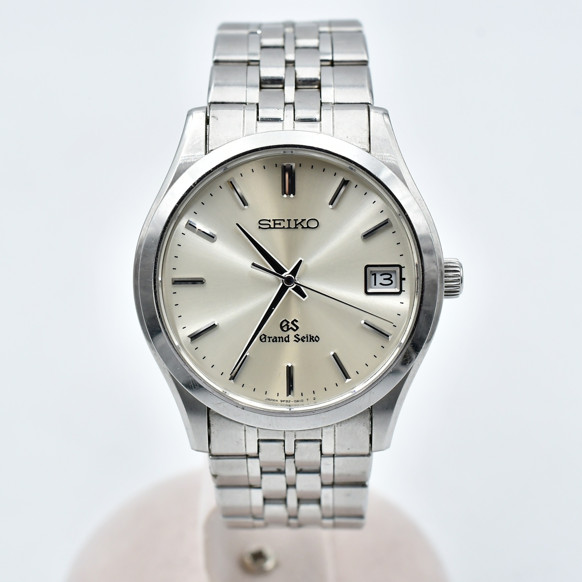 グランドセイコー デイト シルバー文字盤 SS/QZ Bランク