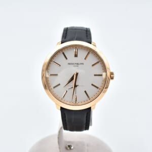 パテック フィリップ カラトラバ シルバー文字盤 K18PG×革/手巻き 5123R-001 買取実績【買取日：2026年1月6日】