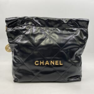 シャネル シャネル22 チェーンショルダーバッグ シャイニーカーフスキン GD金具 プレート 買取実績【買取日：2026年1月23日】